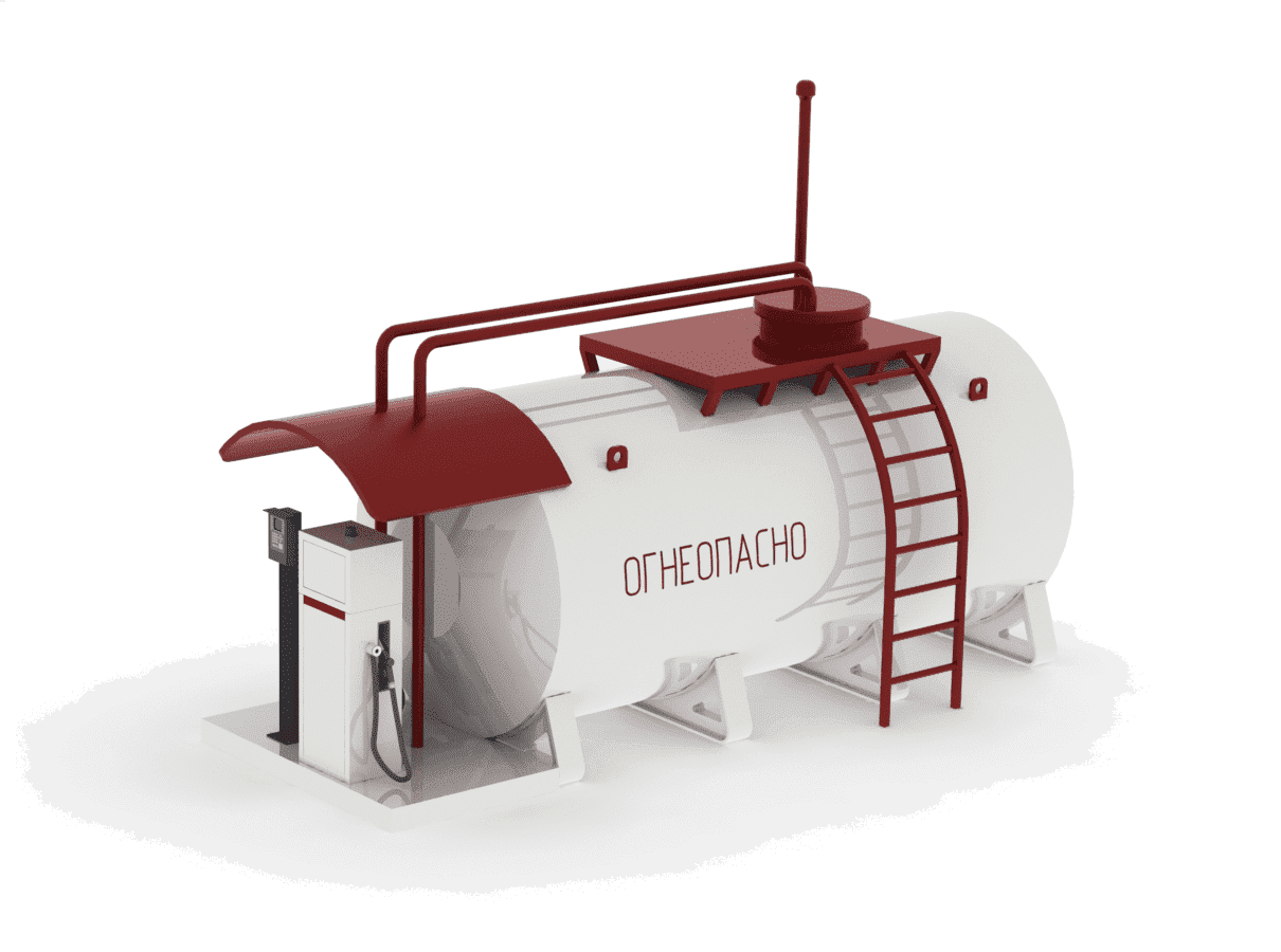 Топливный модуль с экологической ванной